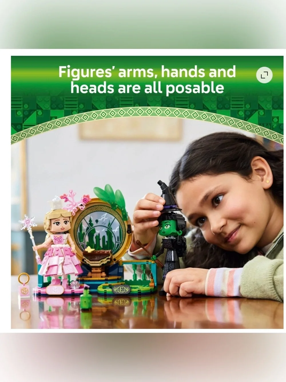 LEGO Wicked Elphaba & Glinda Figures Building Toy - Wicked Toy 558 pcs